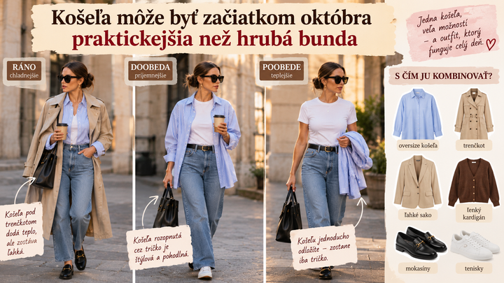 Ako nosiť košeľu začiatkom októbra